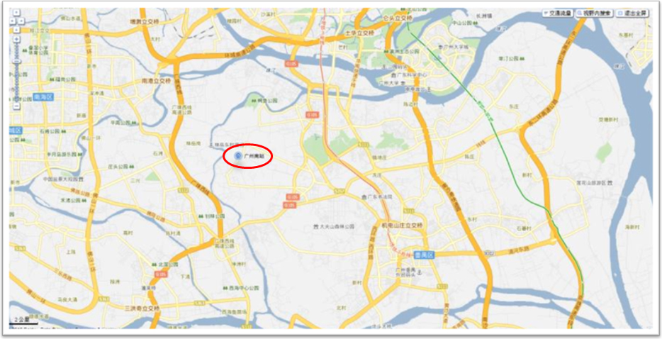 广州南站地理位置